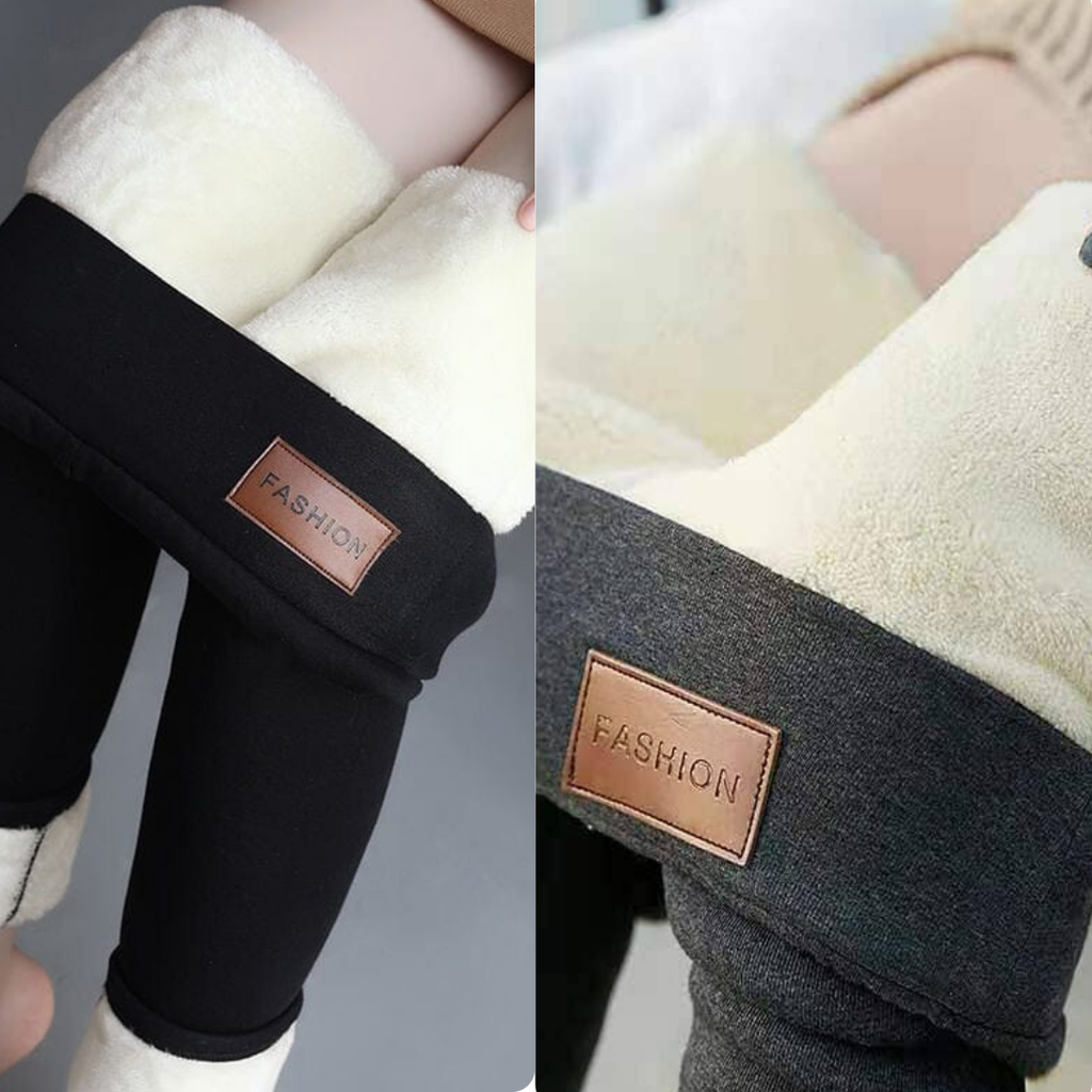 Calça Legging Térmica Forrada Com Lã