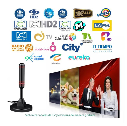 ANTENA HDTV 4K / +12 mil canales [¡Paga una vez para siempre!]