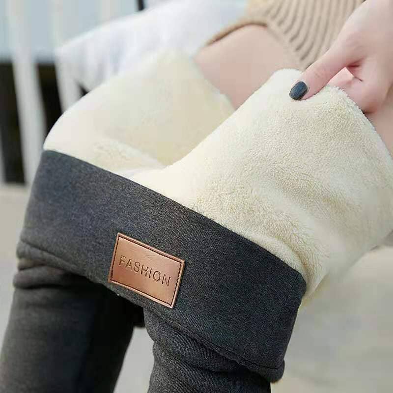 Calça Legging Térmica Forrada Com Lã