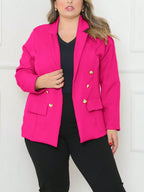 Blazer Feminino Plus Size Alfaiataria Paula