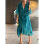 Vestido Feminino Rafaella - Gola em V (Verão 2026)