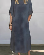 Vestido Casual Susan | Linho Puro - (Soltinho)