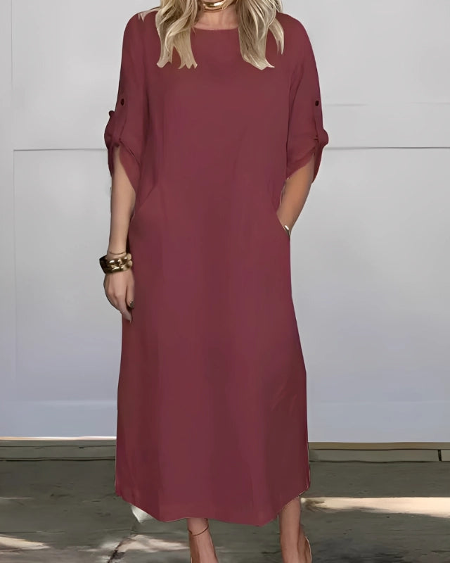 Vestido Casual Susan | Linho Puro - (Soltinho)