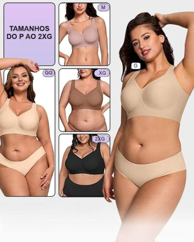 Kit 3 Sutiãs Modelador BelleForma